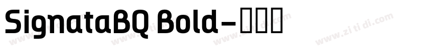 SignataBQ Bold字体转换